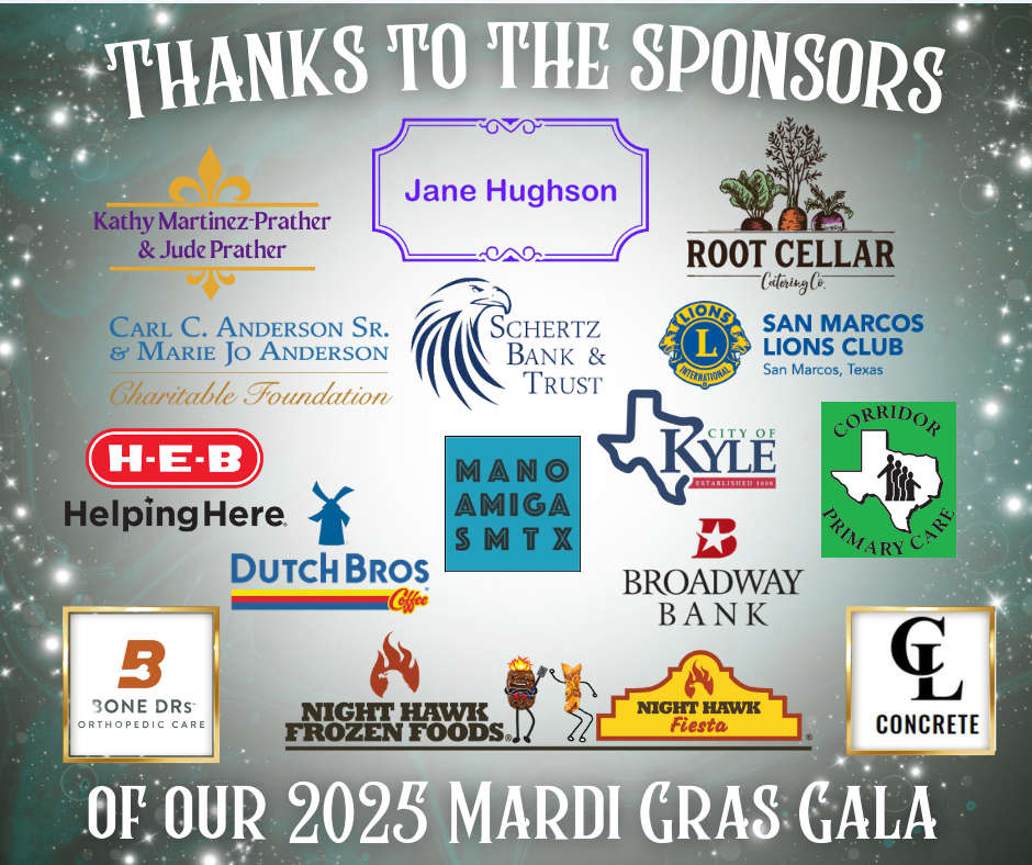 Thank you to the sponsors of our 2025 Mardi Gras Gala